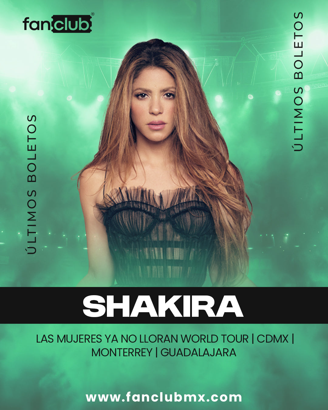 SHAKIRA - LAS MUJERES YA NO LLORAN WORLD TOUR (MONTERREY)